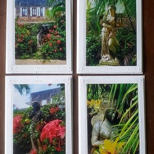 Caribbean Statue Photo Blank Cards